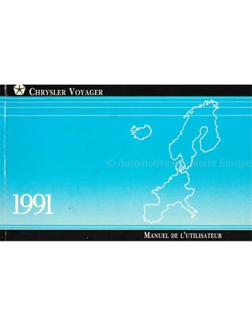 1991 CHRYSLER VOYAGER INSTRUCTIEBOEKJE FRANS, Auto diversen