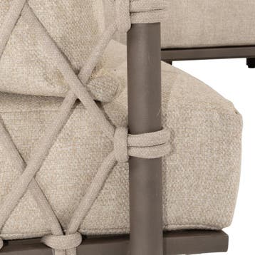Ezra chaise longue organische loungeset 3 delig terre 4, Tuin en Terras, Tuinsets en Loungesets, Ophalen of Verzenden, Nieuw