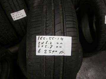 165 55 14 Duraturn Mozza zomerbanden, 14 inch, Gebruikt, Ophalen of Verzenden, Band(en)