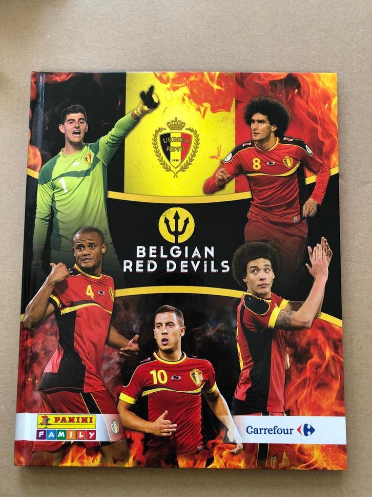 Plaatjes-Album - Belgian Red Devils - Voorbeschouwing WK2014, Boeken, Prentenboeken en Plaatjesalbums, Plaatjesalbum, Zo goed als nieuw