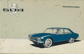 1969/70 Peugeot 504 Instructieboekje Handleiding Nederlands, Auto diversen, Verzenden