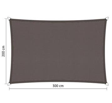 Schaduwdoek waterdicht 3x3x4,2 driehoek 90 graden Grey, Ophalen of Verzenden, Nieuw