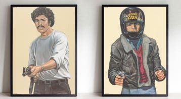 Malik (William Tai) - 2 poster-bersaglio vintage da poligono