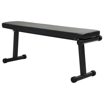 vidaXL Gewicht Bank Zwart 108 x 27 x 41 cm Gepoedercoat, Verzenden, Nieuw