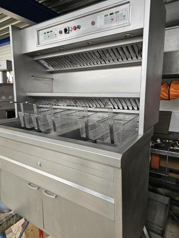 Gereviseerde Florigo bakwand friteuse 1x3M 1x2M Hoog rendeme, Ophalen of Verzenden, Gebruikt