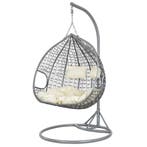 Hangstoel 2 persoons | grijs beige | Nieuw | Scherpe Prijs, Twee, Nieuw, Ophalen of Verzenden, Modern