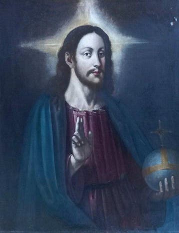 Italiaanse school (XVIII) - Salvator Mundi, Antiek en Kunst