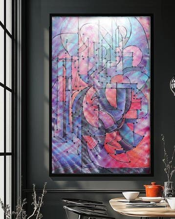 Ksavera - Pearlescent A1457 - abstract painting on XXL
