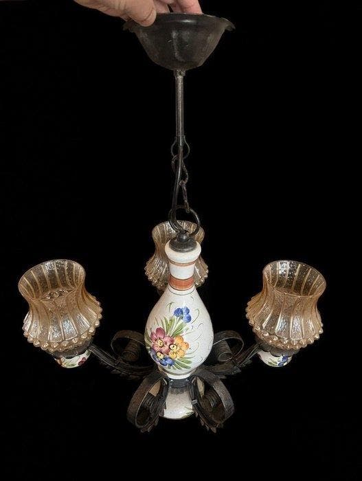 Kroonluchter - Smeedijzer, Antiek en Kunst, Curiosa en Brocante