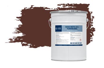 Wixx Tuinmeubelbeits UV+ RAL 8015 | Kastanjebruin 10L, Bruin, Nieuw, Beits, Verzenden