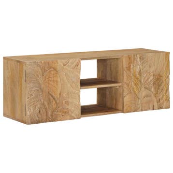 vidaXL Wand tv-kast met plank met opslag met de deur 100 x, Verzenden, Nieuw