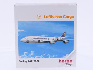 Schaal 1:500 Herpa 516020 Lufthansa Cargo Boeing 747-200F..., Hobby en Vrije tijd, Ophalen of Verzenden, Zo goed als nieuw
