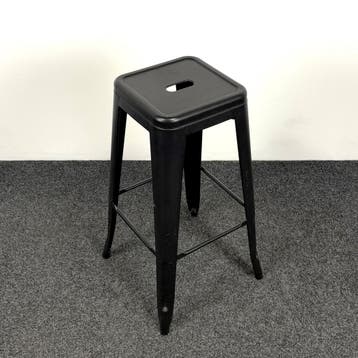 Metalen Barkruk - Zwart, Ophalen of Verzenden, Gebruikt