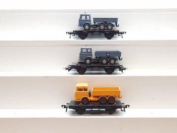 Fleischmann H0 - 5219 - Modeltrein goederenwagon (3) - 3x, Nieuw