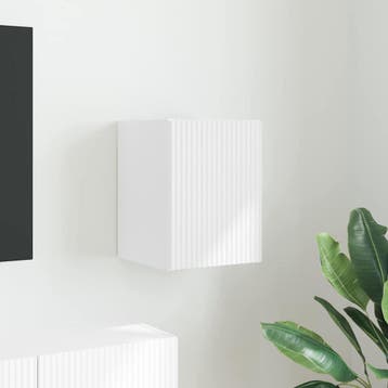 vidaXL TV Wandkast 30 x 31 x 40 cm Wit Bewerkt hout, Minder dan 50 cm, Verzenden, Nieuw, Minder dan 100 cm