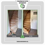 Traprenovatie, doorlopende vloer + Visgraad vloeren en Meer!, Nieuw, Trap