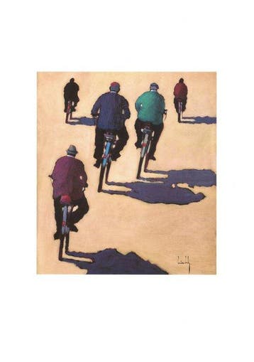 Olivier Suire Verley (1951-) - Les cyclistes