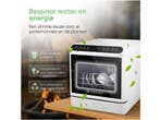 Heevey Mini Vaatwasser - Vrijstaand - 5 Wasprogrammas - Wit, Witgoed en Apparatuur, Vaatwasmachines, Verzenden, Nieuw