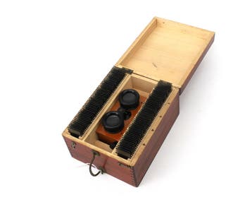 Een houten Uni stereoscoop, Frankrijk, 20e eeuw