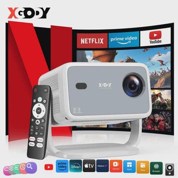 XGODY N6 Smart Projector: Netflix Officieel, 4K Ondersteunin, Verzenden, Nieuw