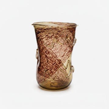 Murano - Vaas - Muranoglas - met 24-karaats goudfolie
