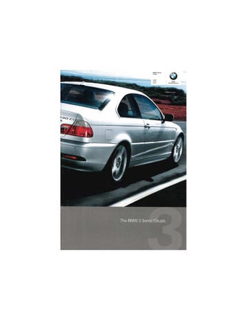2004 BMW 3 SERIE COUPÉ BROCHURE ENGELS, Nieuw, BMW, Author