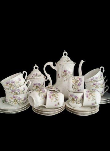 Limoges - Paul Pastaud - Koffieservies - Porselein