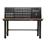 Werkbank met achterwand – Werkbank set 2 meter, kleur zwart., Ophalen of Verzenden, Nieuw