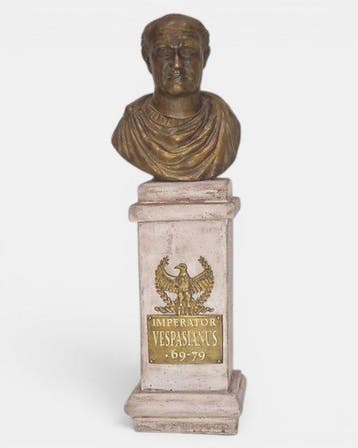 Filip Art - Buste, Bust of Emperor Vespasian - 32 cm - Brons