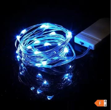 LED Lichtslinger Batterij Zilverdraad Sterrenverlichting, Diversen, Verzenden, Nieuw