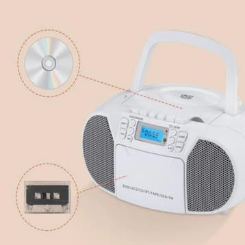 Multifunctionele DVD Speler met Bluetooth, Cassette, USB, Ra, Verzenden