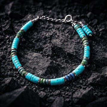 Parel - Zilver - Armband - Turkoois, chrysocolla