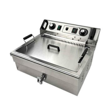HCB Friteuse - 23 liter - 400V - RVS, Verzenden, Nieuw in verpakking