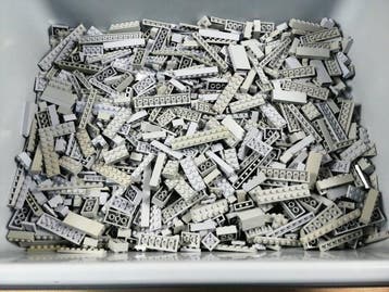 Lego - geen serie - 01. Partij van 1000 lichtgrijze, Nieuw