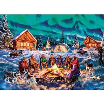 Gibsons legpuzzel Nacht der Nordlic van €19,99 voor €9,99, Ophalen of Verzenden, Nieuw