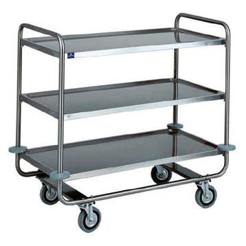 Wagen | RVS | 3 Schappen | 1100x600x1000(h)mm Mastro, Verzenden, Nieuw in verpakking