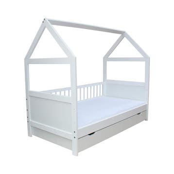 Bedhuisje Peuter 140x70 | Massief Vurenhout | Nieuw, Kinderen en Baby's, Nieuw, 70 tot 85 cm, Lattenbodem, 140 tot 160 cm