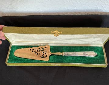 Gebakschep - .925 zilver - Taartschep art nouveau