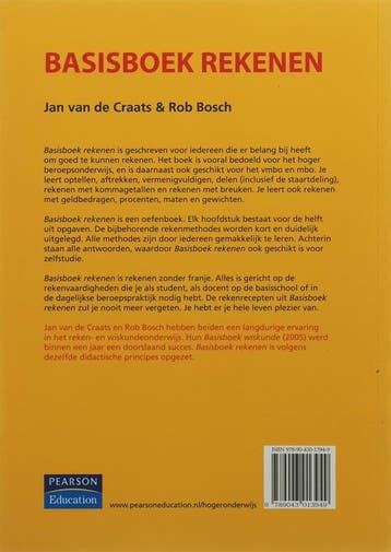 Basisboek rekenen / Basisboeken 9789043013949, Boeken, Verzenden, Zo goed als nieuw, Jan van de Craats