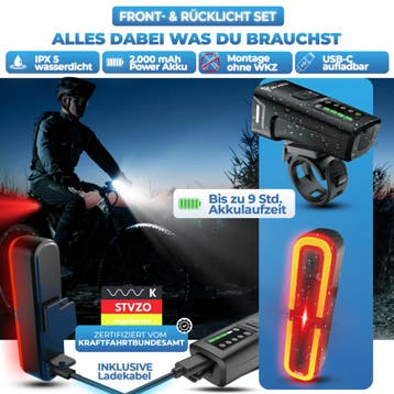 2dekans | Smart-Ultimate Fietsverlichting Set - LED - 100, Ophalen of Verzenden, Zo goed als nieuw