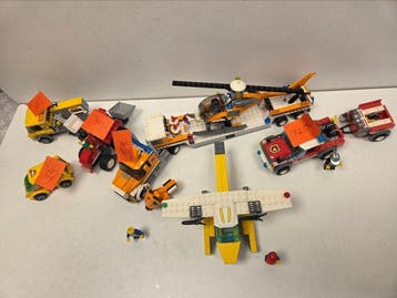 Lego Set - City - 7686 Helicopter Transporter+Tractor, Nieuw