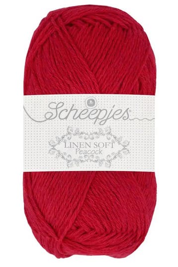 Scheepjes Linen Soft - 633 rood - Linnen/Katoen Garen, Ophalen of Verzenden, Nieuw