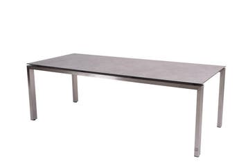 4 Seasons Outdoor Goa tafel RVS met HPL blad light grey 220, Ophalen of Verzenden, Nieuw