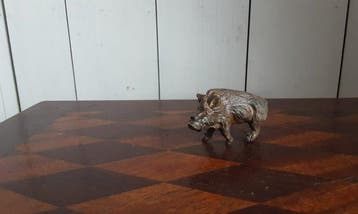 P. Chenet - Beeld, everzwijn - 4 cm - Brons, Antiek en Kunst