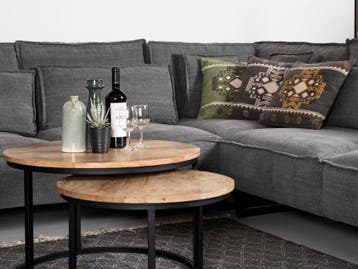 2dekans | HSM Collection – Salontafelset Ronin - set van 2 -, Huis en Inrichting, Tafels | Salontafels, Ophalen of Verzenden, Zo goed als nieuw