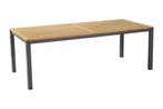 Hartman Sonata tuintafel teak – antraciet 220 x 100 cm., Verzenden, Nieuw, Rond, Hout