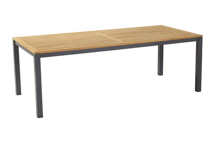 Hartman Sonata tuintafel teak – antraciet 220 x 100 cm., Tuin en Terras, Tuintafels, Nieuw, Hout, Rond, Verzenden