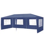 Paviljoen partytent met 6 zijwanden 6x3x2,55 m donkerblauw, Verzenden, Nieuw