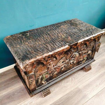 Opbergkoffer - Hout - Gotische ridderkist