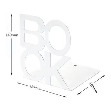 Metalen Boekensteun L-Vorm met Antislip voor Plank of Bureau, Verzenden, Nieuw